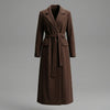 Maxi Oversized Wool Coat With Belt