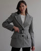 Short Tailored Wool Coat With Belt