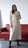 Long Tailored Wool Coat With Belt