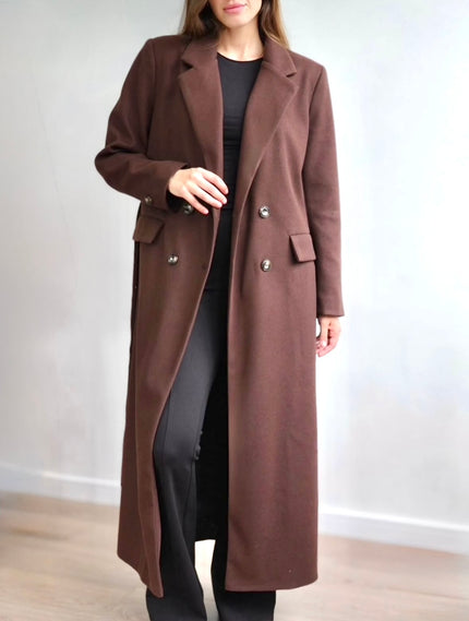 Maxi Oversized Wool Coat With Belt