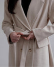 Maxi Oversized Wool Coat With Belt